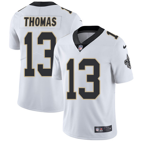 Nike Saints #13 Michael Thomas White Men's Stitched NFL Vapor Untouchable Limited Jersey - Click Image to Close